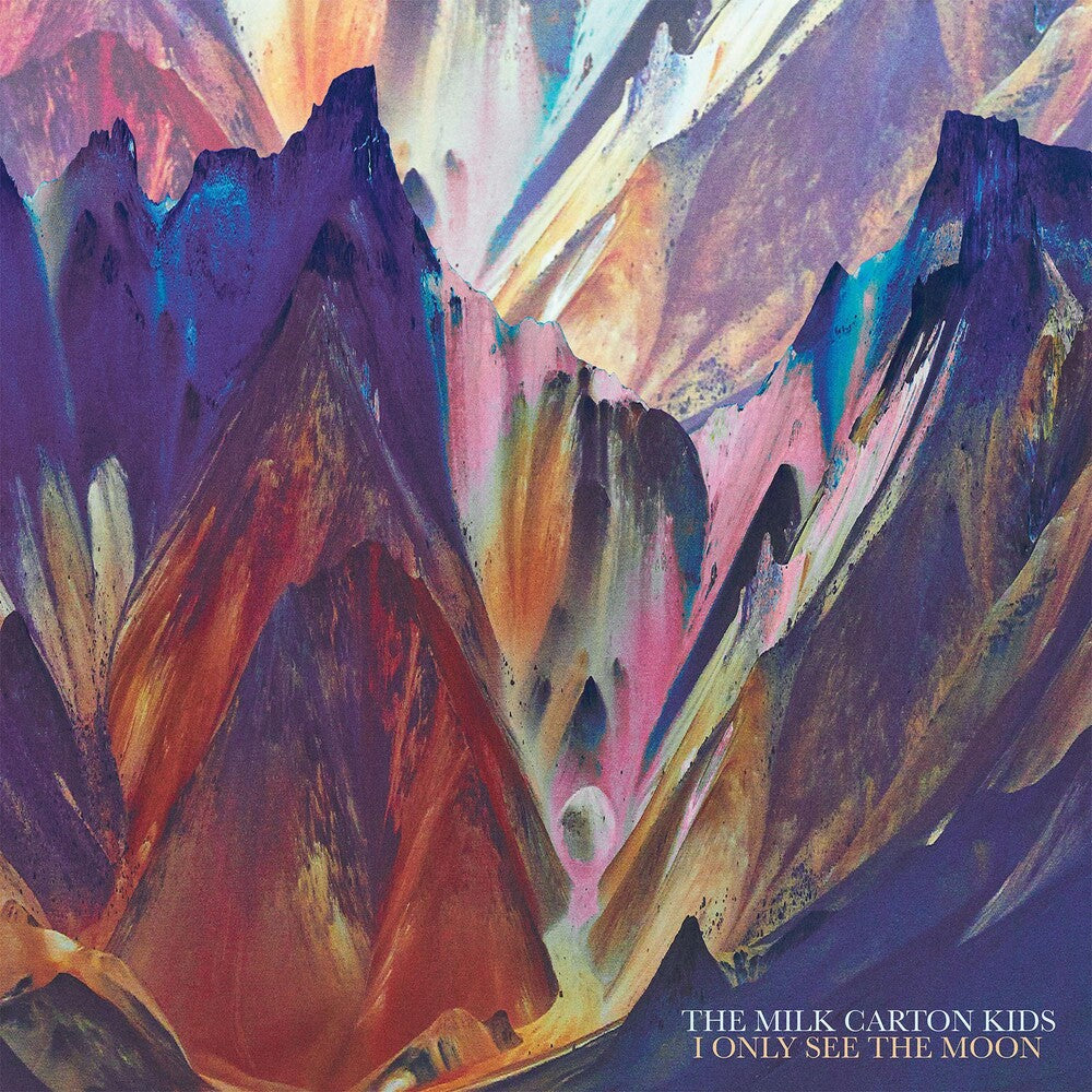 the album cover for The Milk Carton Kids - I Only See the Moon [Indie Exclusive Limited Edition Maroon LP]