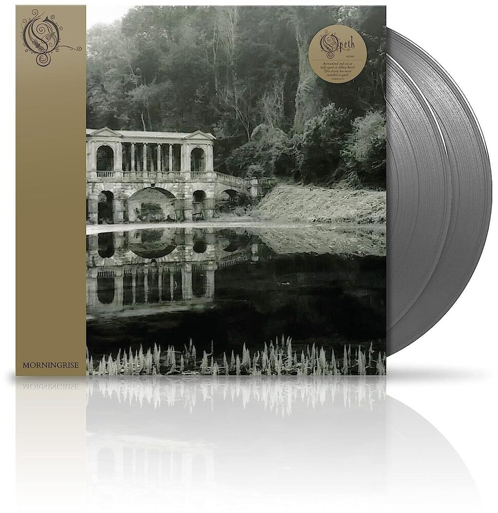 the album cover for Opeth - Morningrise - Silver [Colored Vinyl] (Slv) [Reissue]