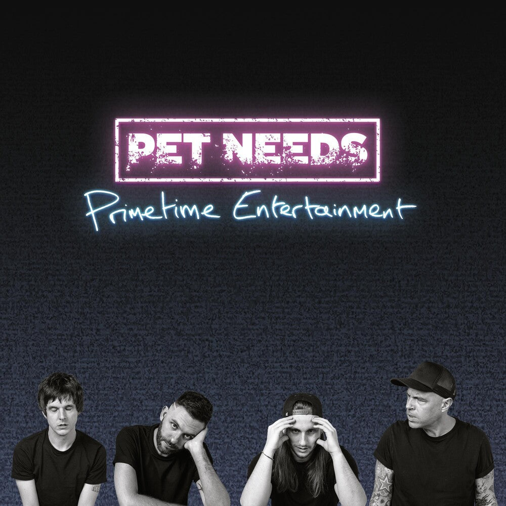 the album cover for PET NEEDS - Primetime Entertainment [Indie Exclusive Limited Edition Neon Purple LP]