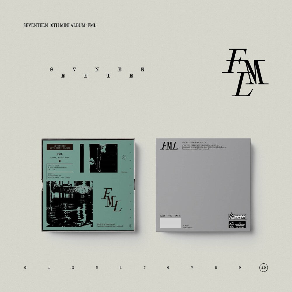 the album cover for SEVENTEEN - SEVENTEEN 10th Mini Album 'FML' [Fallen, Misfit, Lost]