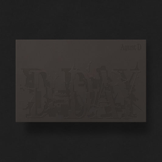 the album cover for Agust D (SUGA of BTS) - D-DAY [VERSION 02]