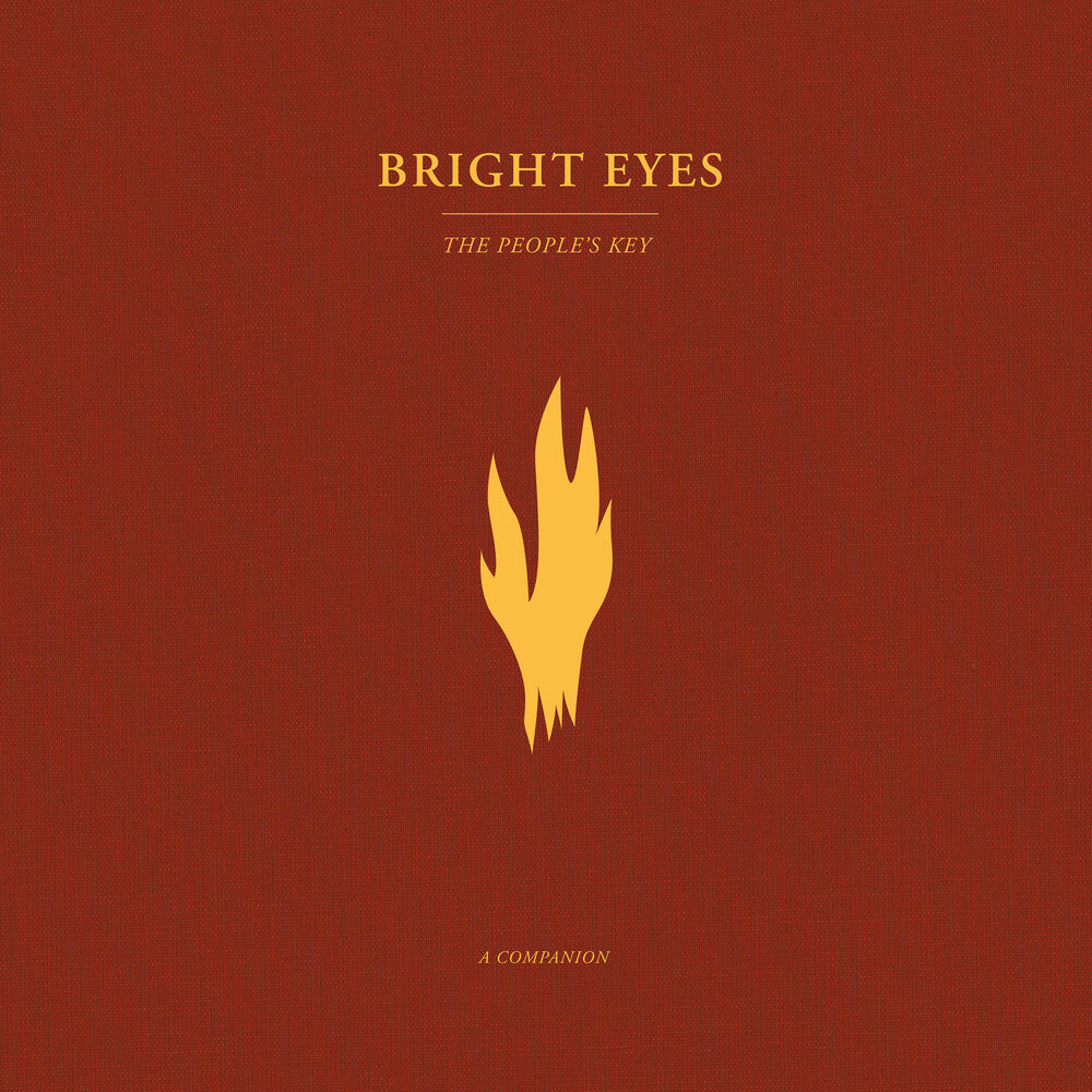 the album cover for Bright Eyes - The People's Key: A Companion EP [Opaque Gold Vinyl]