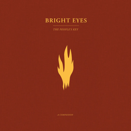 the album cover for Bright Eyes - The People's Key: A Companion EP [Opaque Gold Vinyl]