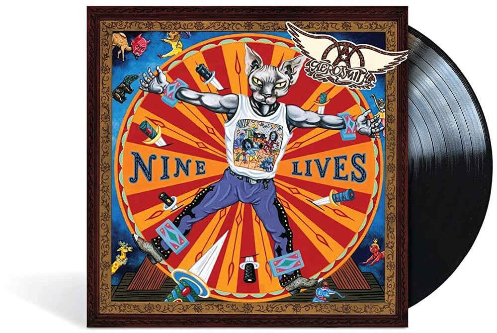 the album cover for Aerosmith - Nine Lives [2 LP]
