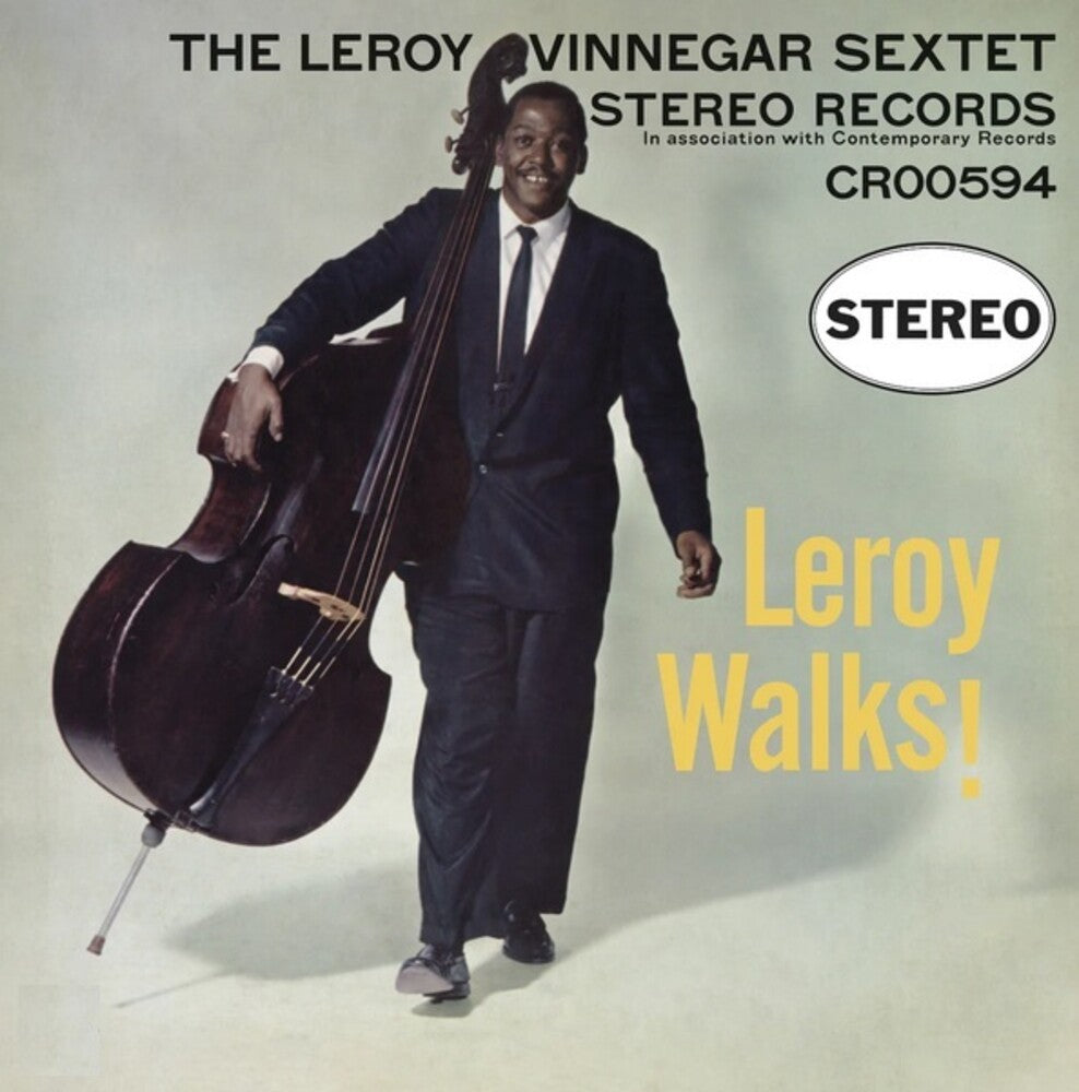 the album cover for Leroy Vinnegar - Leroy Walks! (Contemporary Records Acoustic Sounds Series) [LP]