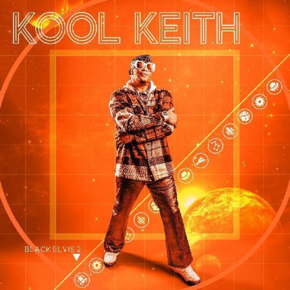 the album cover for Kool Keith - Black Elvis 2 [Indie Exclusive Limited Edition Electric Orange LP]