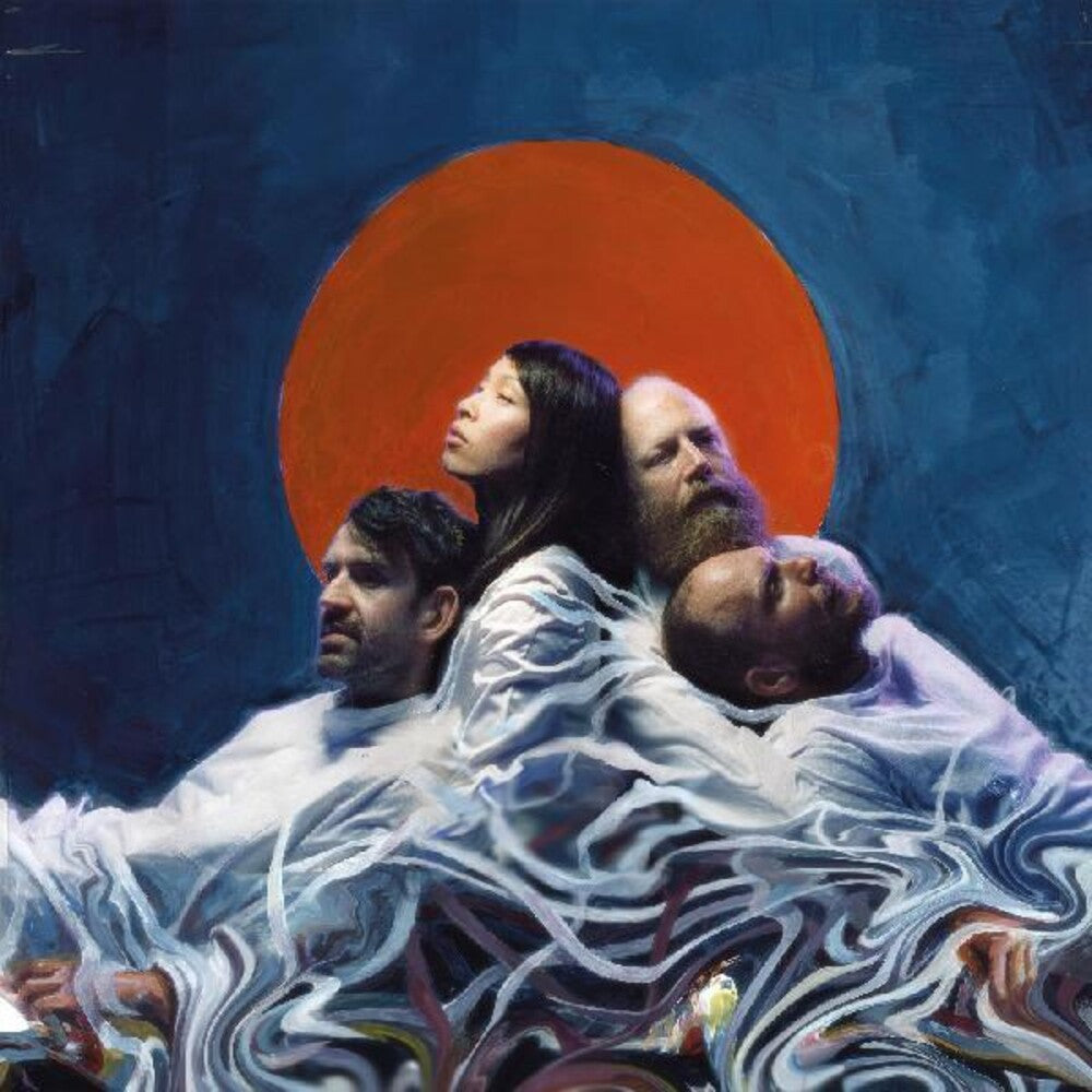 the album cover for Little Dragon - Slugs of Love [Indie Exclusive Limited Edition Orange, Black & Blue Splatter LP]
