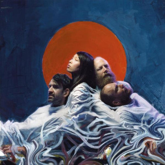 the album cover for Little Dragon - Slugs of Love [Indie Exclusive Limited Edition Orange, Black & Blue Splatter LP]
