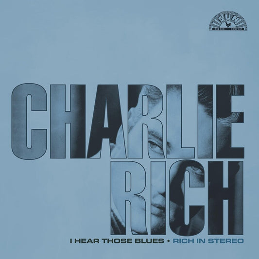 the album cover for Unknown Artist - I Hear Those Blues: Rich In Stereo [RSD Essential Indie Colorway Ultra Clear w/Sea Blue Splatter LP]