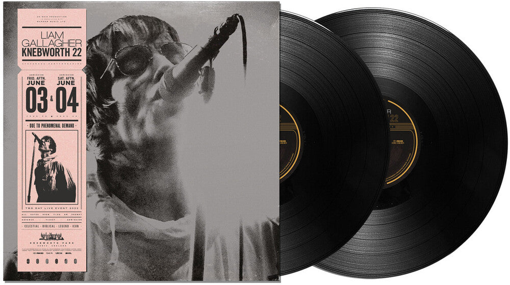 the album cover for Liam Gallagher - Live At Knebworth '22 [2LP]