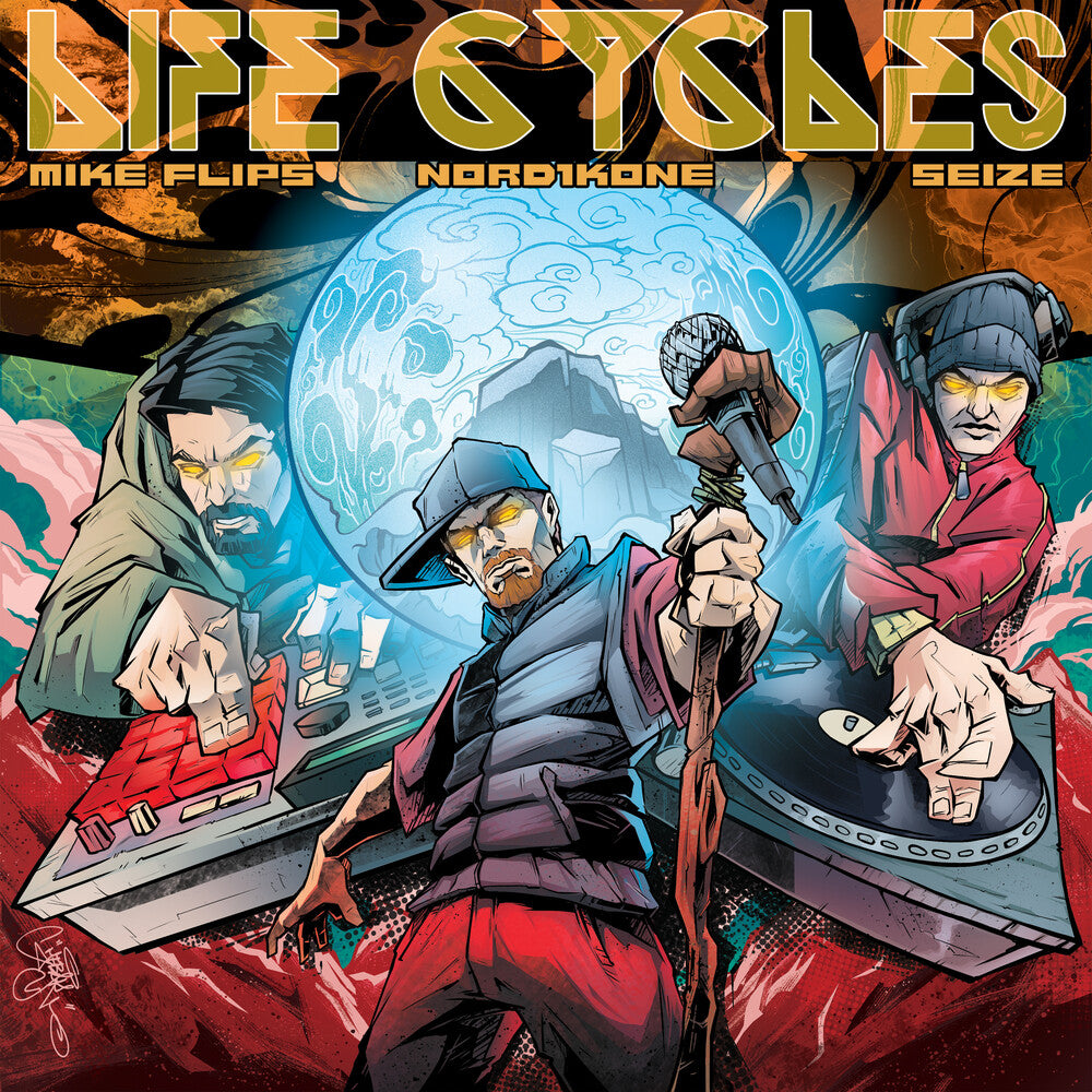the album cover for Mike Flips  & Nord1kone & Seize - Life Cycles
