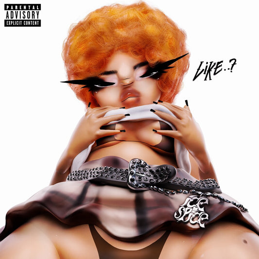 the album cover for Ice Spice - Like..?: Deluxe Edition [Baby Pink LP]