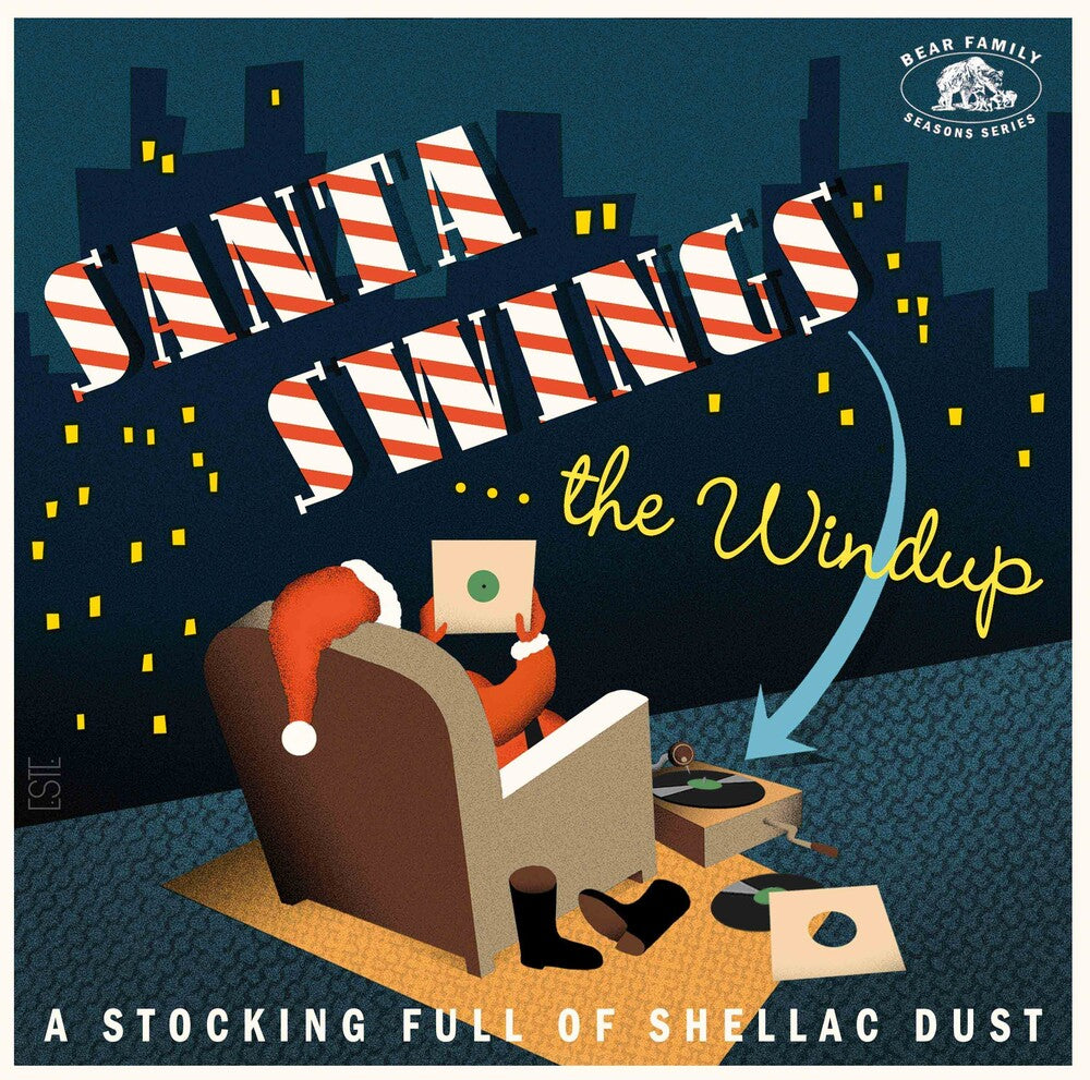 the album cover for Santa Swings...The Windup: A Stocking Full / Var - Santa Swings...The Windup: A Stocking Full / Var