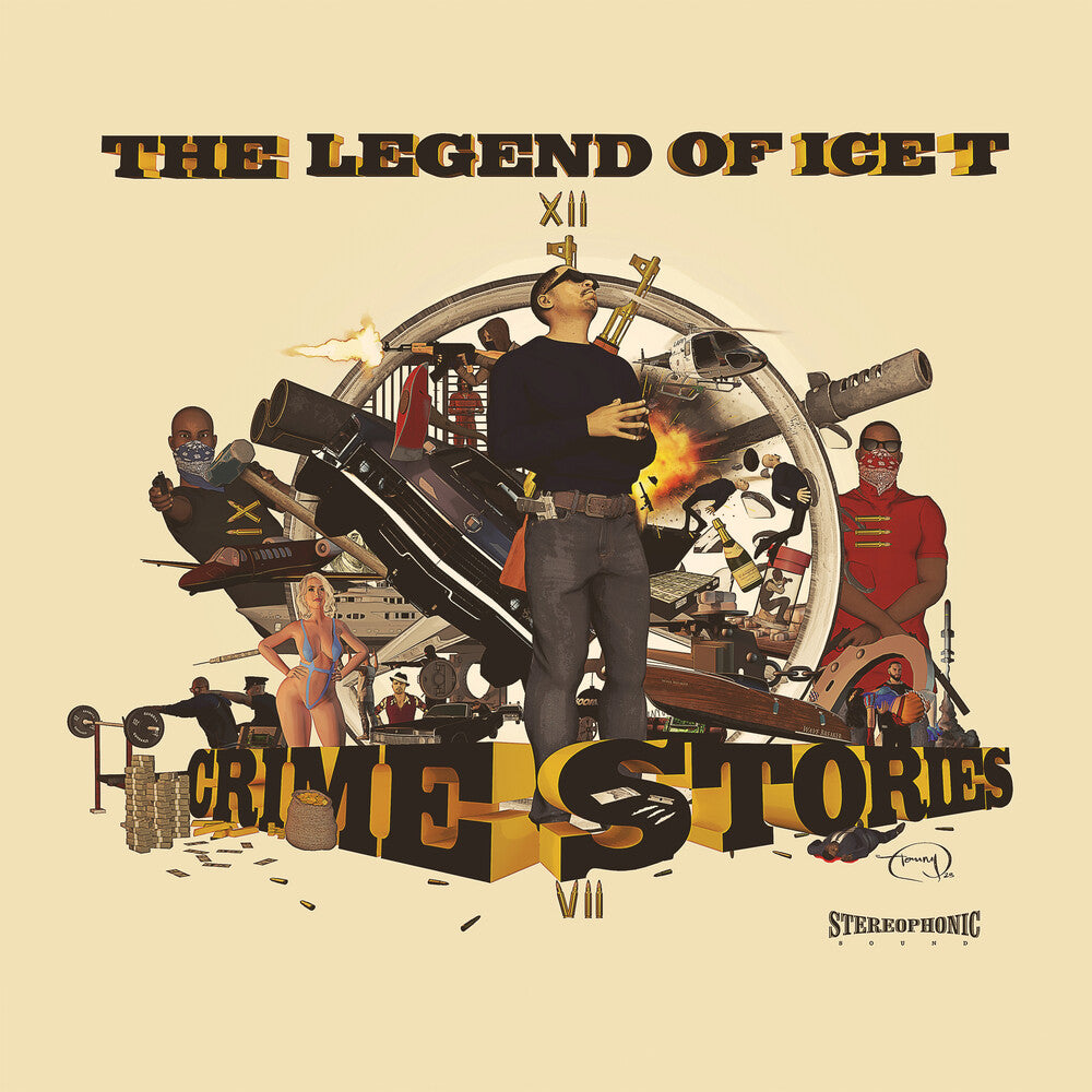 the album cover for Ice T - Legend Of Ice T: Crime Stories