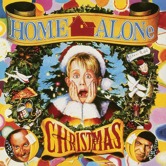 the album cover for Various Artists - Home Alone Christmas [LP]