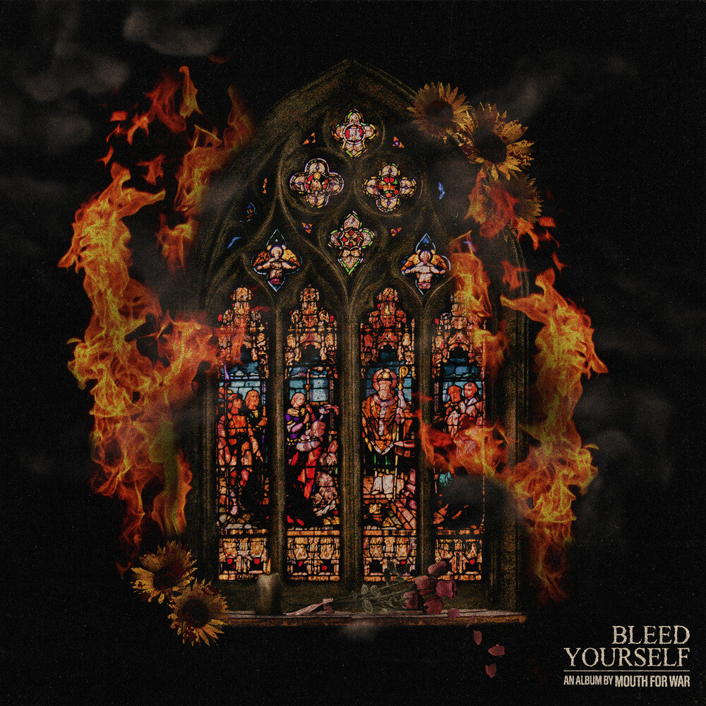 the album cover for Mouth For War - Bleed Yourself [Indie Exclusive] (Blk) [Colored Vinyl] (Maro) [Indie Exclusive]