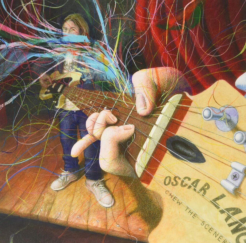 the album cover for Oscar Lang - Chew The Scenery [Indie Exclusive Limited Edition Cherry Red LP]