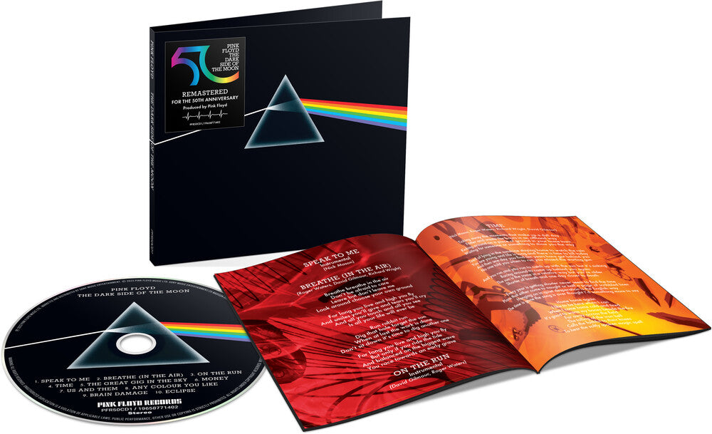 the album cover for Pink Floyd - The Dark Side of the Moon: 50th Anniversary