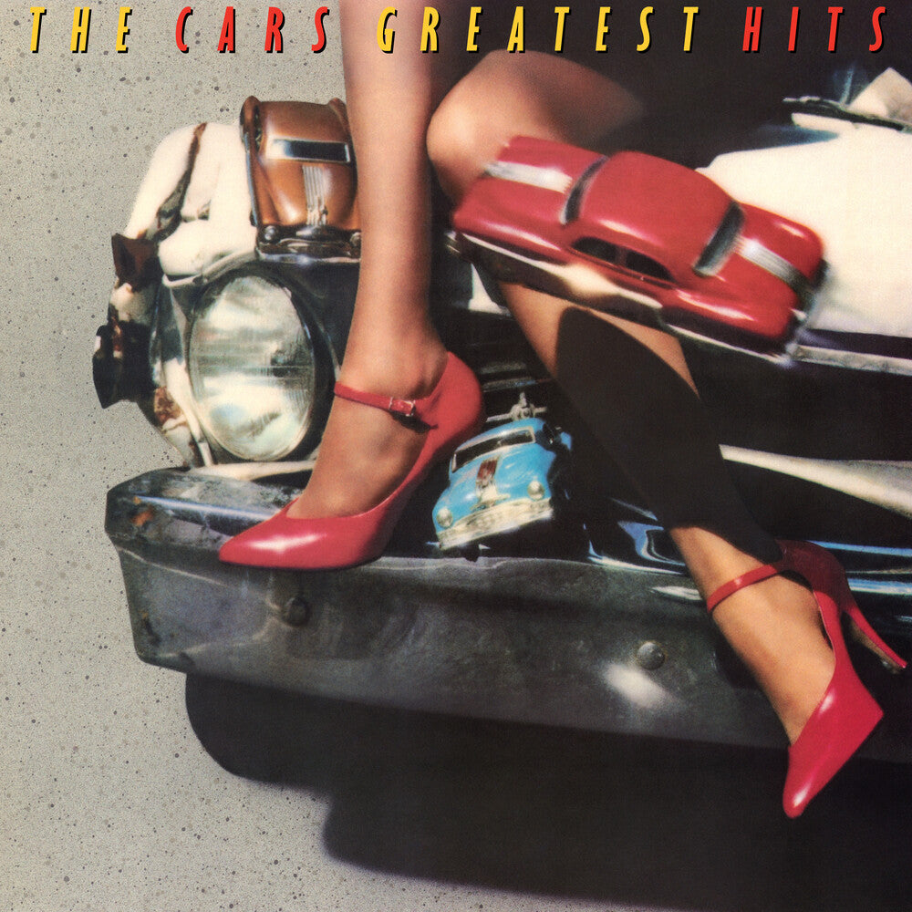 the album cover for The Cars - Greatest Hits [Rocktober 2023 Translucent Ruby Red LP]