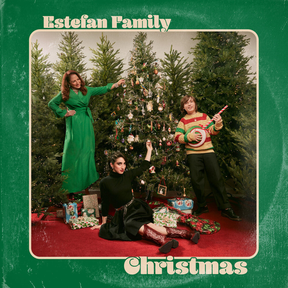the album cover for Gloria Estefan, Emily Estefan & Sasha Estefan-Coppola - Estefan Family Christmas [Ruby Red 2LP]
