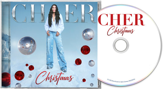 the album cover for Cher - Christmas