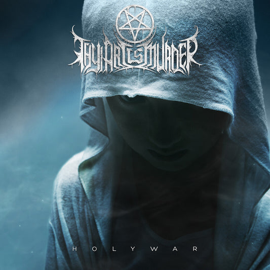the album cover for Thy Art Is Murder - Holy War - Transparent Green White Splatter [Colored Vinyl]