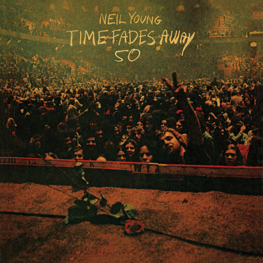 the album cover for Neil Young - Time Fades Away: 50th Anniversary Edition [Limited Edition Clear LP]
