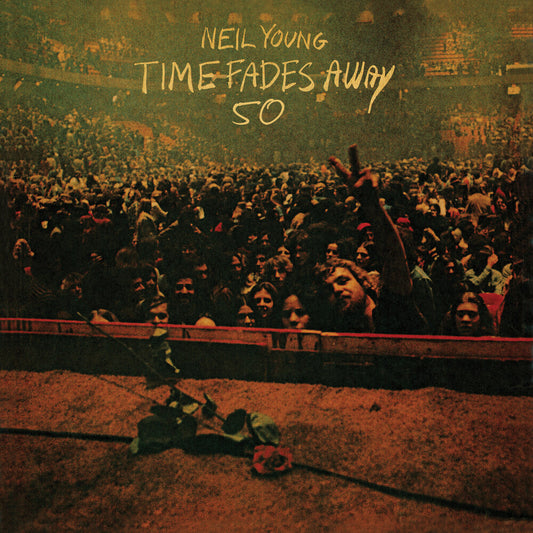 the album cover for Neil Young - Time Fades Away: 50th Anniversary Edition [Limited Edition Clear LP]