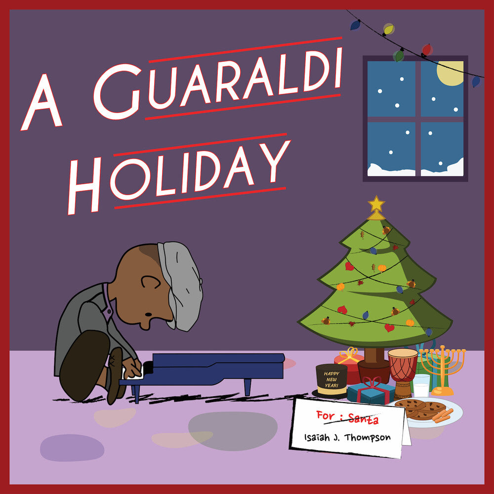 the album cover for Isaiah J. Thompson - A Guaraldi Holiday