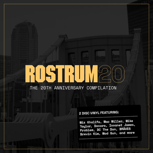 the album cover for Various Artists - Rostrum Records 20 [RSD Black Friday 2023]