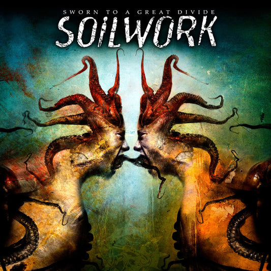 the album cover for Soilwork - Sworn To A Great Divide - Trans Green [Colored Vinyl] (Grn)