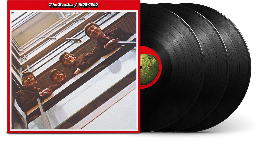the album cover for The Beatles - 1962-1966 (The Red Album): 2023 Edition [Half-Speed 3 LP]