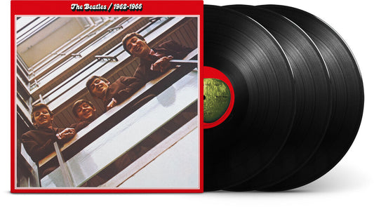the album cover for The Beatles - 1962-1966 (The Red Album): 2023 Edition [Half-Speed 3 LP]