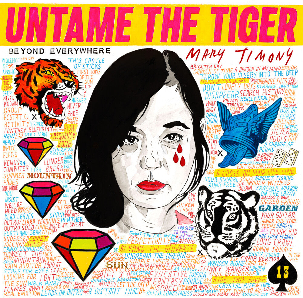 the album cover for Mary Timony - Untame The Tiger [Indie Exclusive] [Colored Vinyl] [Limited Edition] (Pnk) [Indie Exclusive]