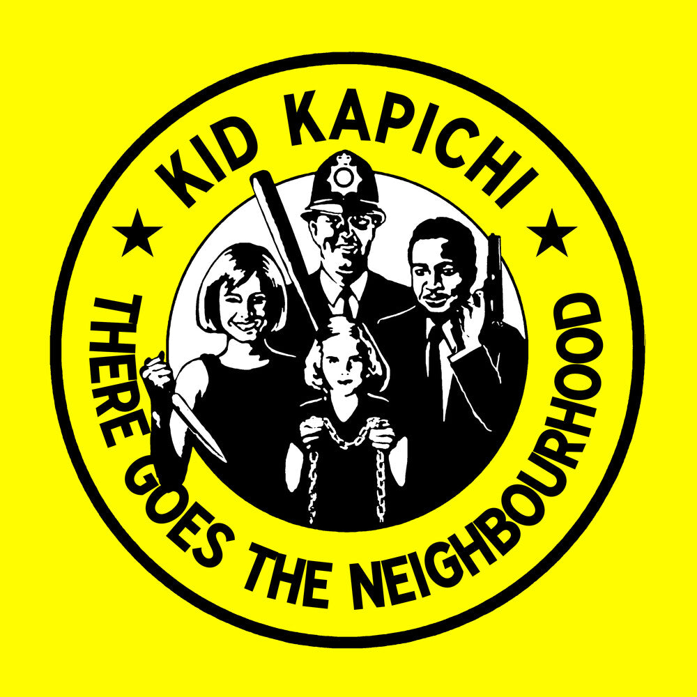 the album cover for Kid Kapichi - There Goes The Neighbourhood [Indie Exclusive] Neon Pink (Pnk)