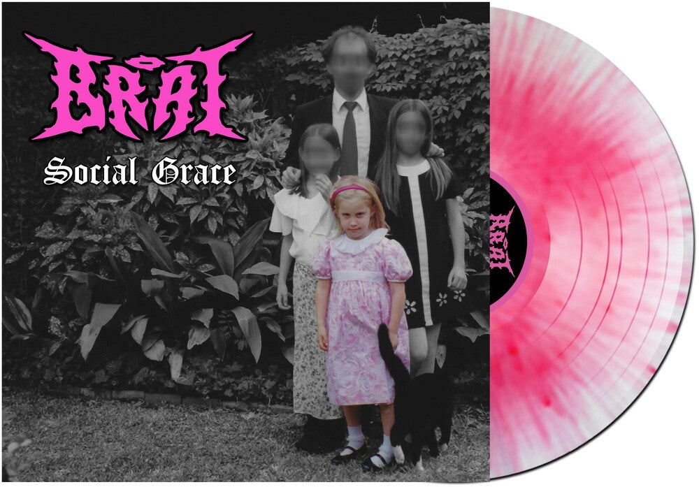 the album cover for Brat - Social Grace [White w/ Pink Splatter LP]