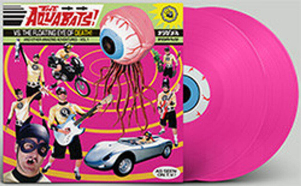 the album cover for THE AQUABATS! - Vs. the Floating Eye of Death! [Indie Exclusive Floating Eye Fleshy Pink 2LP]