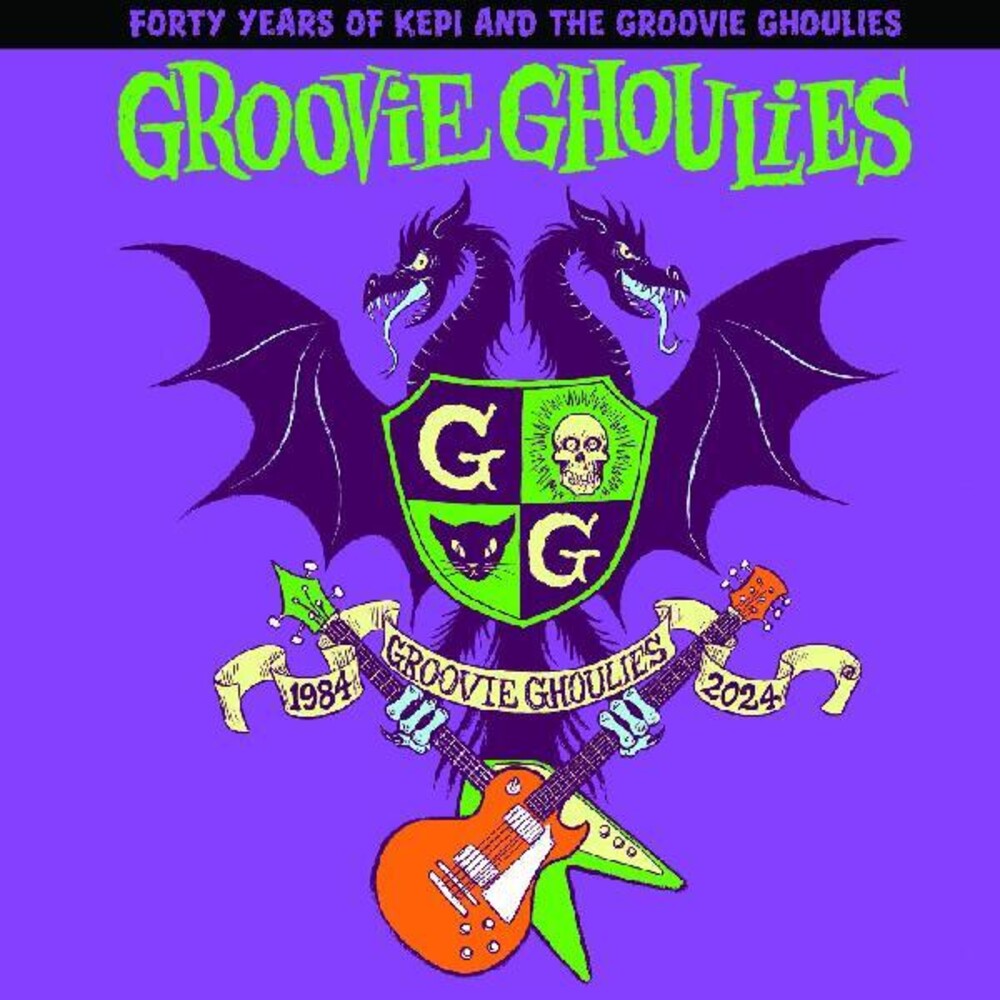 the album cover for Groovie Ghoulies - 40 Years Of Kepi & The Groovie Ghoulies [Clear Vinyl] 