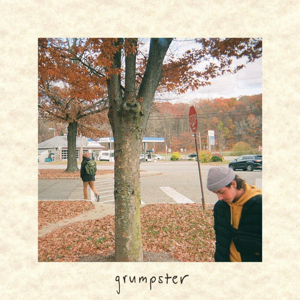 the album cover for Grumpster - Grumpster  [Indie Exclusive Beer / White / Green Tri-Stripe LP]