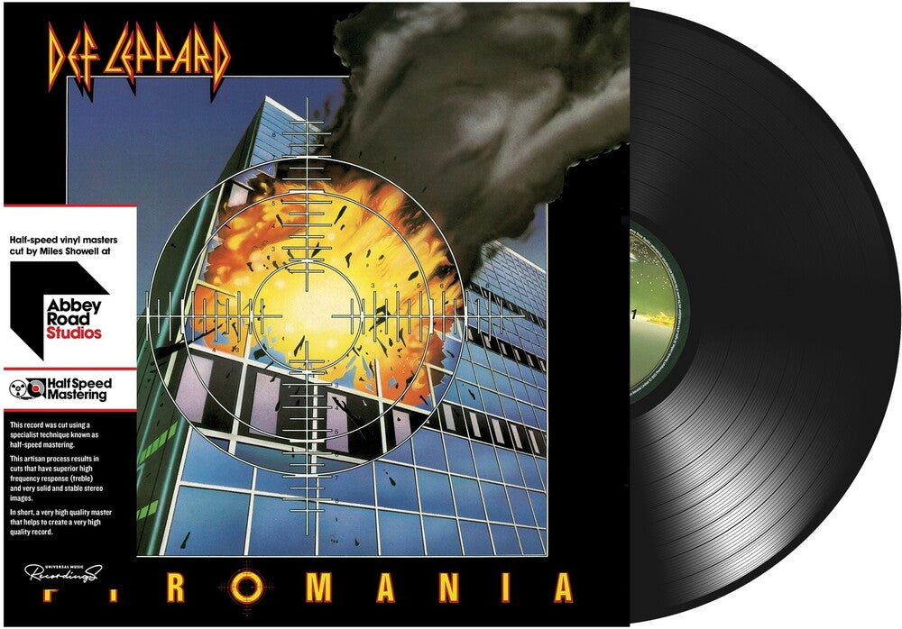 the album cover for Def Leppard - Pyromania (40th Anniversary) [Half-Speed LP]