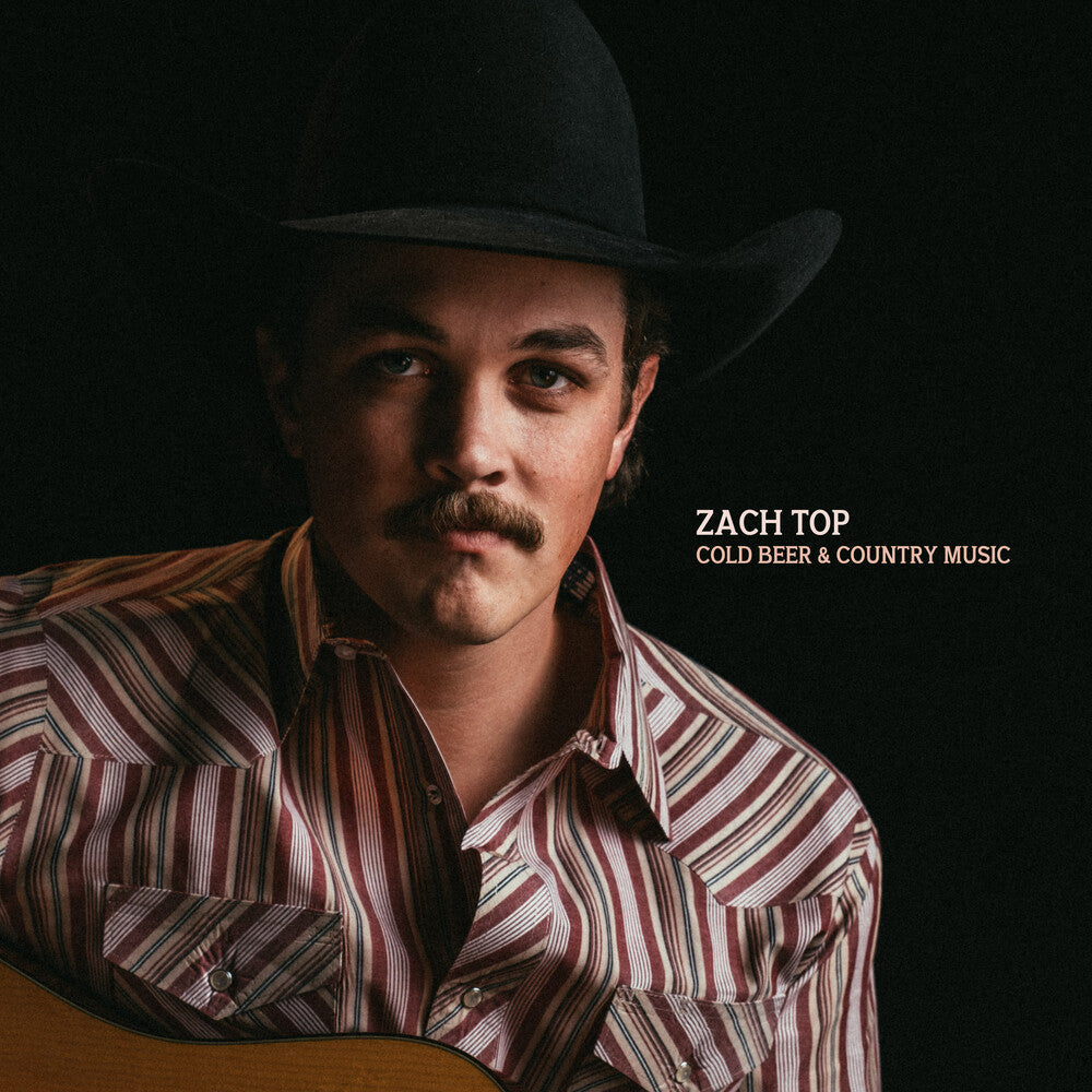 the album cover for Zach Top - Cold Beer & Country Music