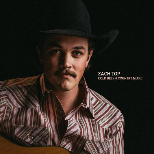the album cover for Zach Top - Cold Beer & Country Music