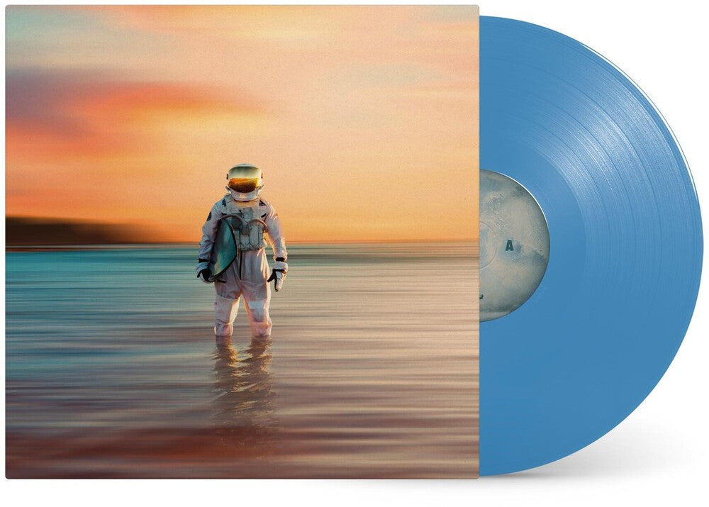 the album cover for THE DANGEROUS SUMMER	 - GRAVITY [Indie Exclusive Transparent Blue LP]