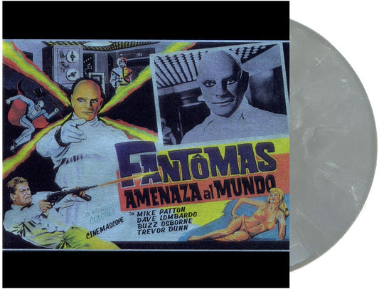the album cover for Fantomas - Fantômas [Ipecac 25th Anniversary Indie Exclusive Silver Streak LP]