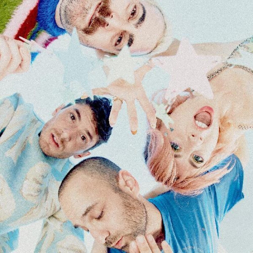 the album cover for Charly Bliss - Forever [INDIE EXCLUSIVE, BLUE-IN-YELLOW TWO COLOR VINYL]