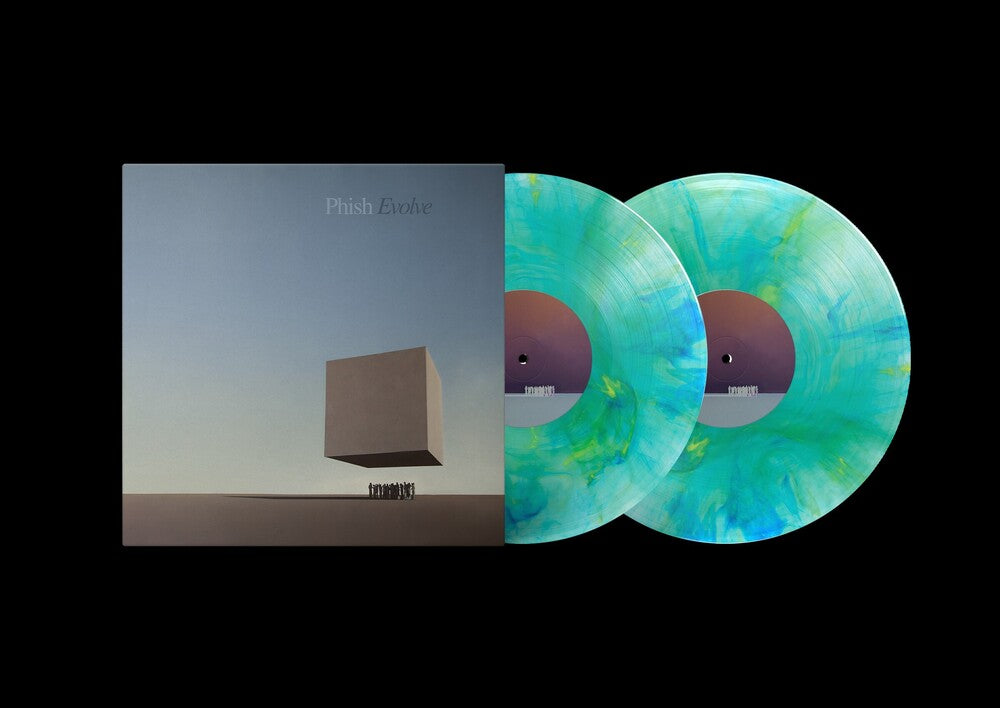 the album cover for Phish - Evolve [Indie Exclusive 2LP Solar Discus Algae Blend Color]