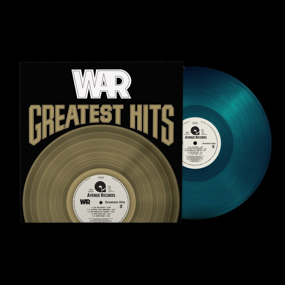 the album cover for War - Greatest Hits (Blue) [Colored Vinyl] (Bme)