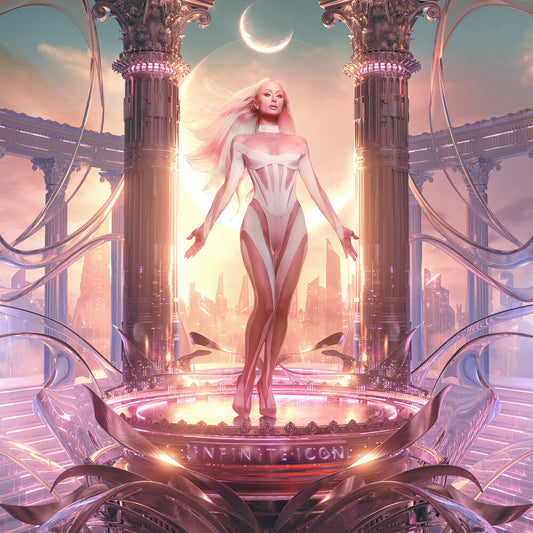 the album cover for Paris Hilton - Infinite Icon [CD]