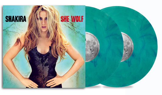 the album cover for Shakira - She Wolf
