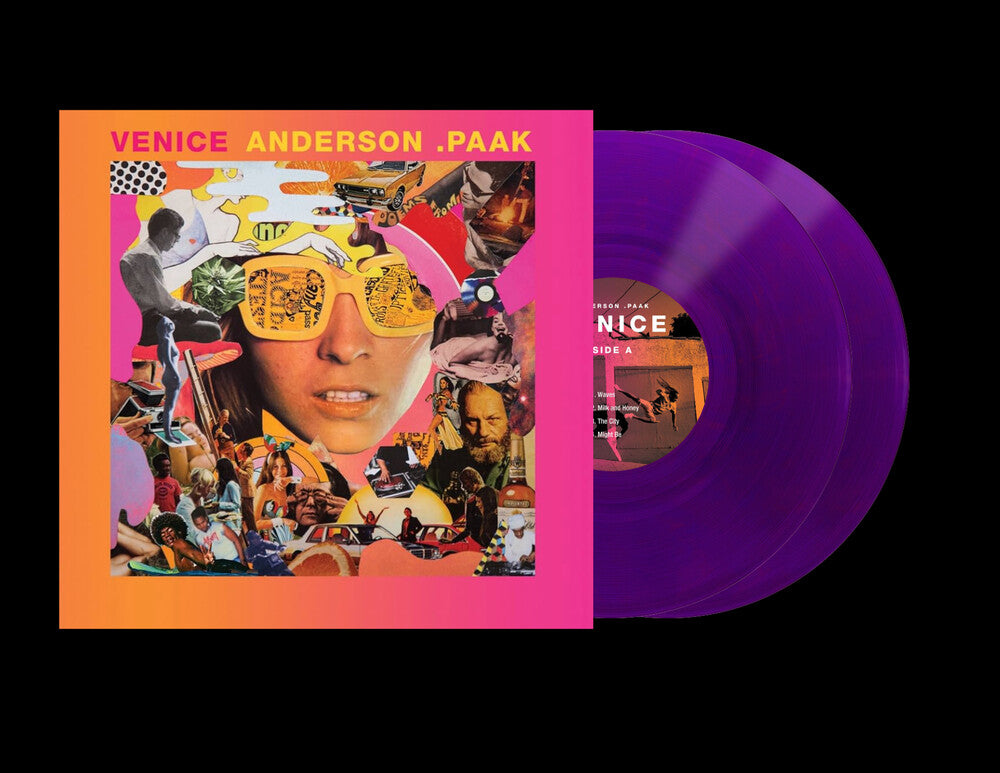 the album cover for Anderson .Paak - Venice [Purple Vinyl Limited Edition Indie Exclusive]